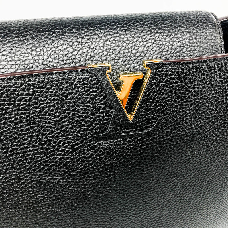 Pre-owned Louis Vuitton lockmini wallet caramel