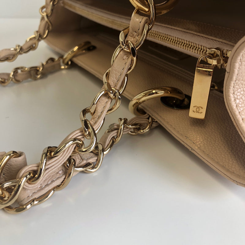 GST in Beige Caviar Leather with GHW