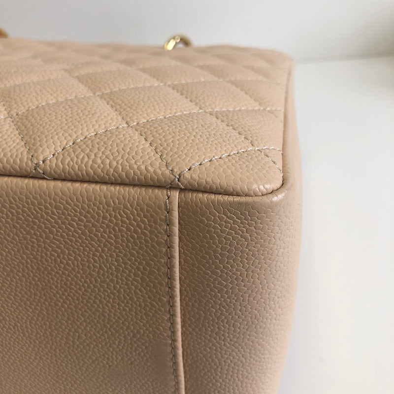 GST in Beige Caviar Leather with GHW