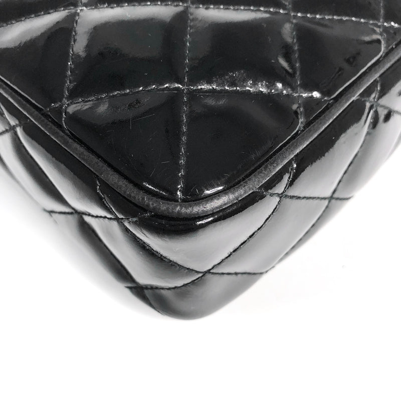Vintage Black Patent Leather Camera Bag 13 Series