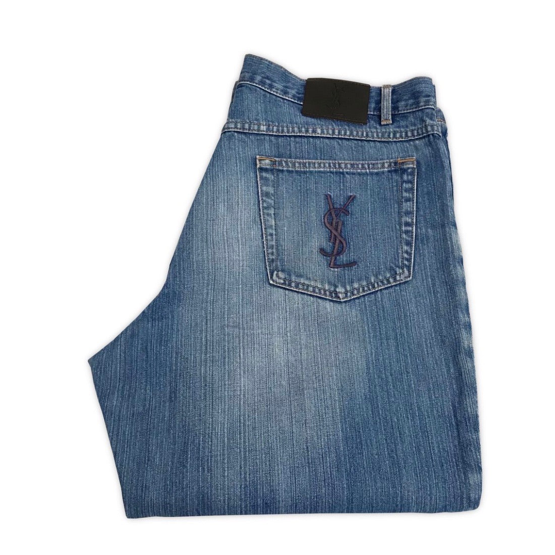 Size 36 YSL denim jeans in classic blue- Bag Religion