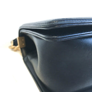 Old Medium Black Lambskin Boy Bag ghw