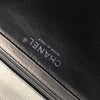 Single Flap Maxi in Black Caviar Leather with Silver Hardware