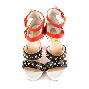 DecoDame Heels White, Orange, Black