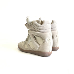 Bekett Leather and Suede Sneakers Beige