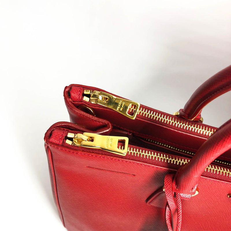 Saffiano Galleria Red Large Bag