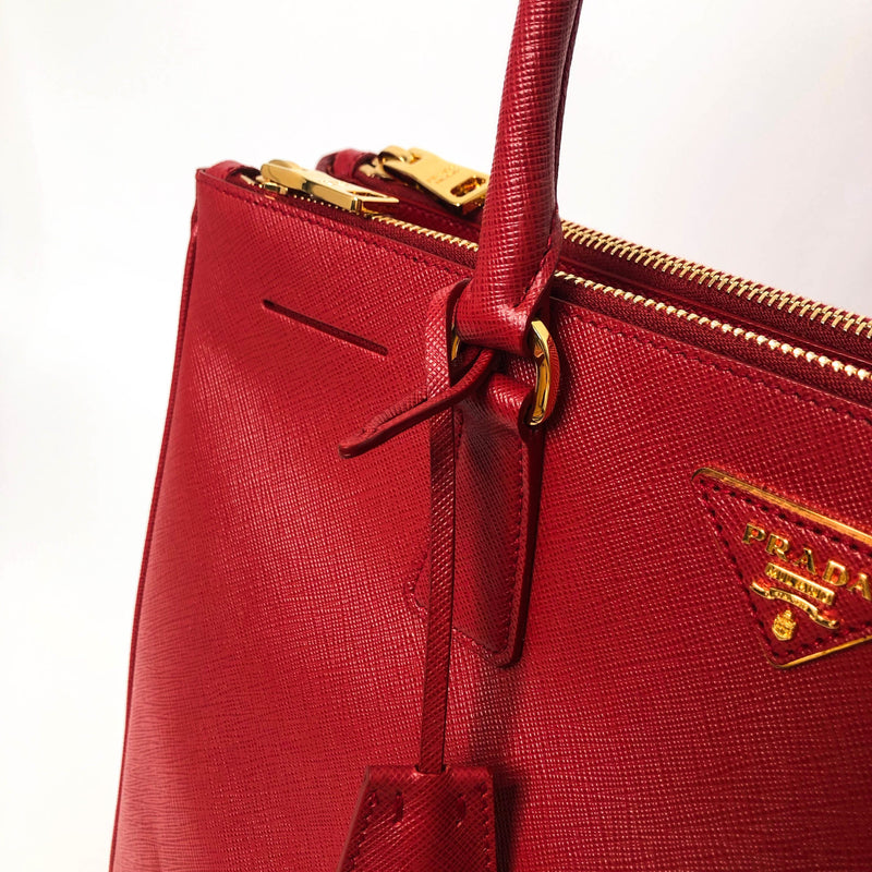 Saffiano Galleria Red Large Bag