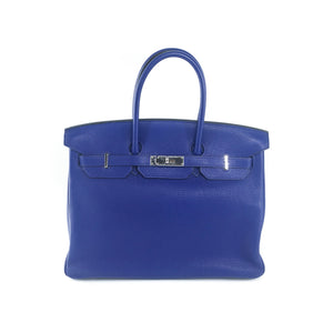 Birkin 35 Togo leather Blue Electric PHW