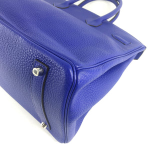 Birkin 35 Togo leather Blue Electric PHW