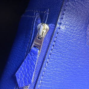 Birkin 35 Togo leather Blue Electric PHW