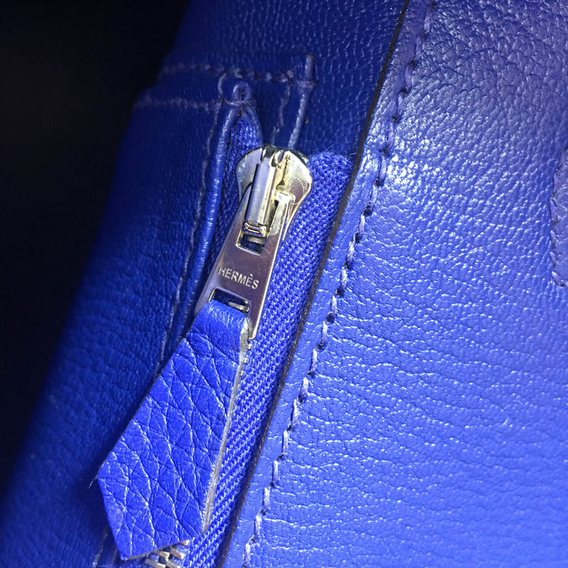 Hermes Birkin 35 PHW Togo Bleu Lagon / Blue Lagoon Bag