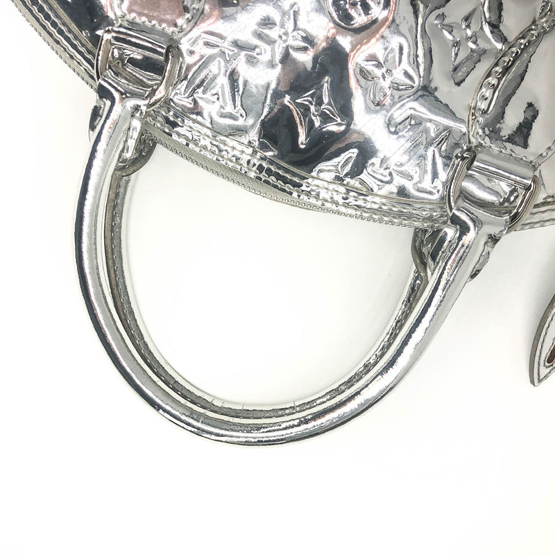 Silver Monogram Miroir Lockit Handbag