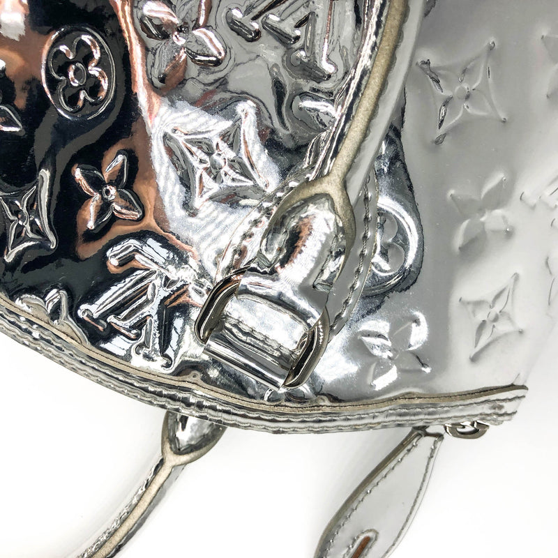 Silver Monogram Miroir Lockit Handbag