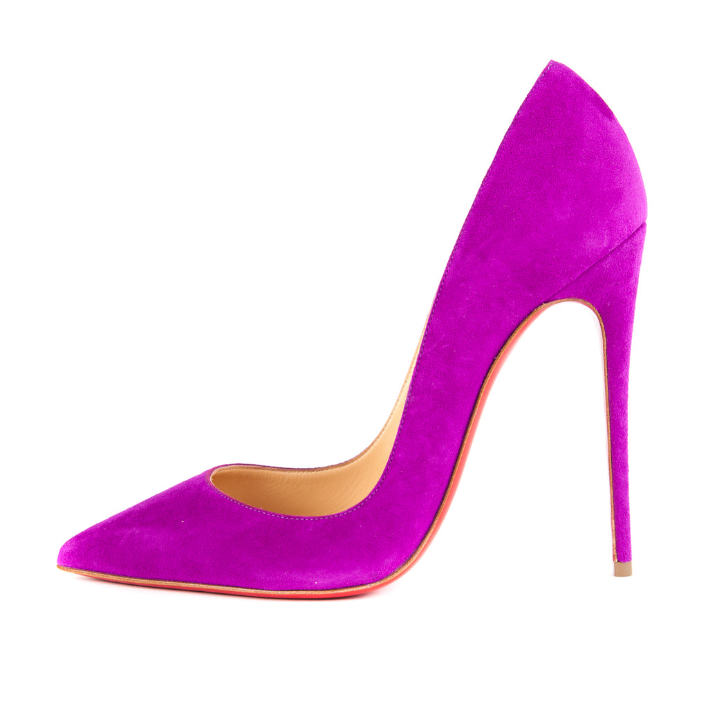 So Kate Heels in Purple Suede