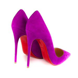 So Kate Heels in Purple Suede