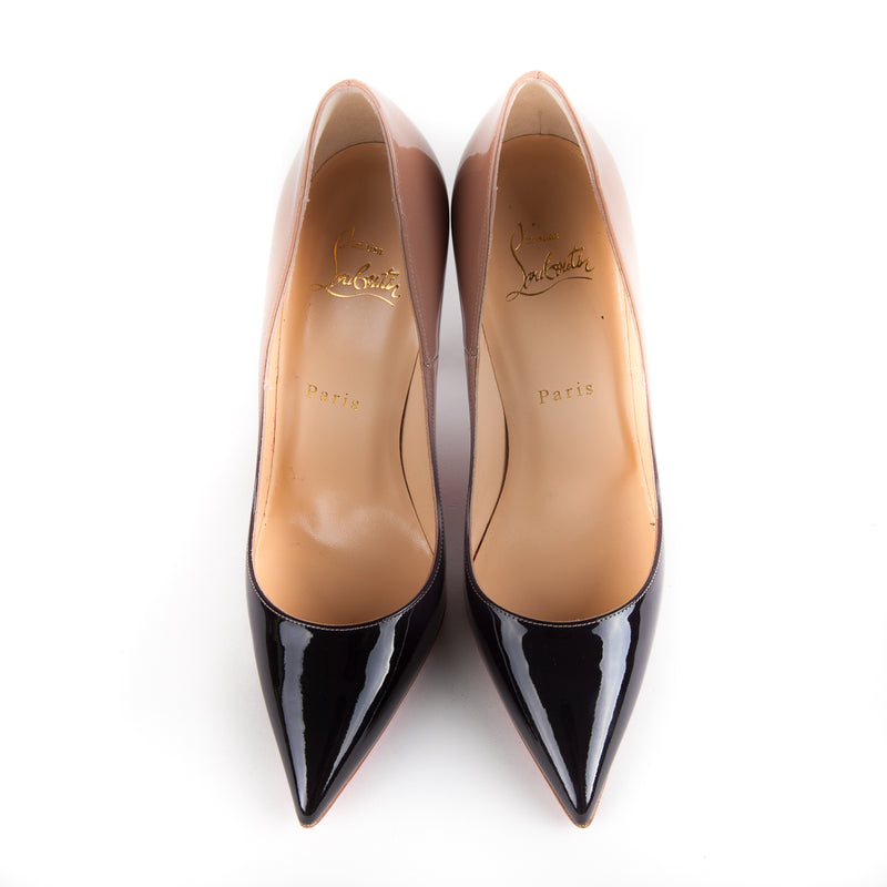 So Kate Heels in Black and Beige Ombre