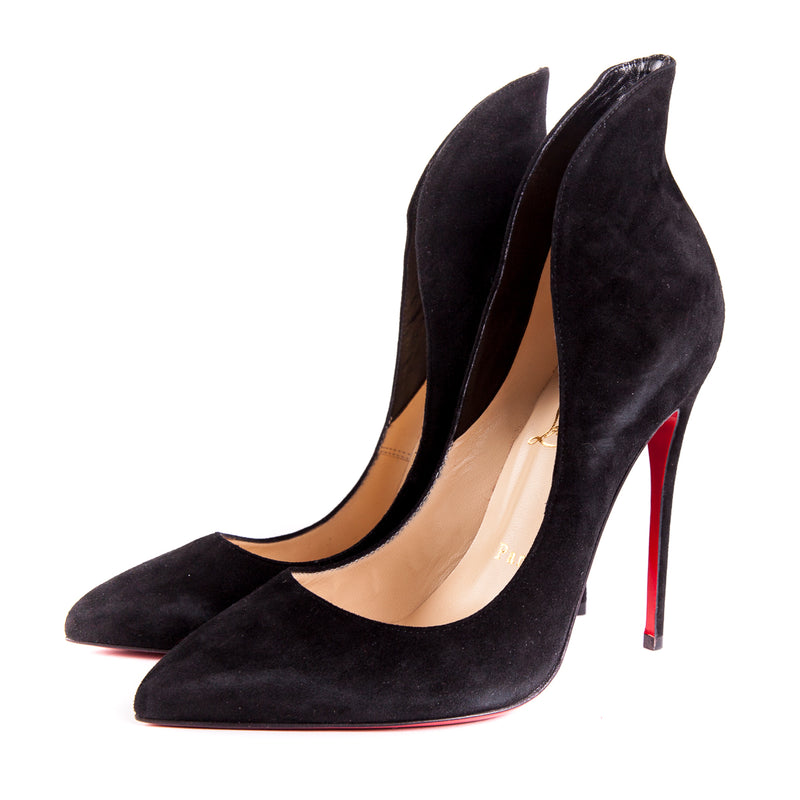 Mea Culpa Flared Suede Pump