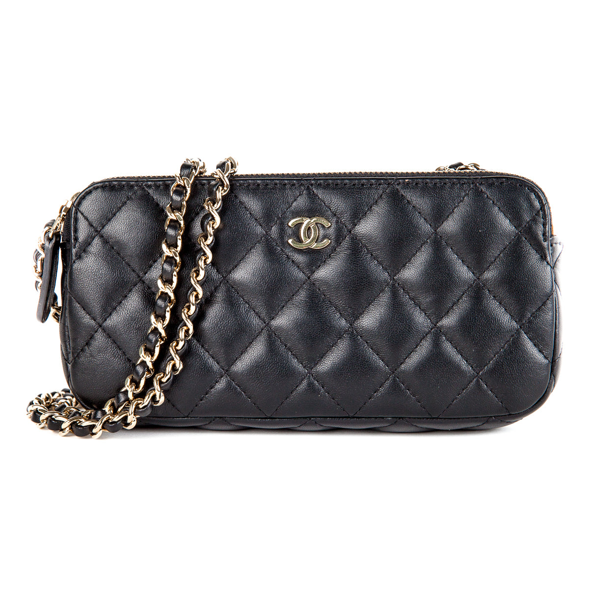 Chanel Wallet on Chain Black Leather ref.786233 - Joli Closet