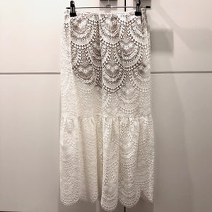 Rosalita Lace Skirt in White