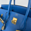 Birkin 35 in Blue Chourchevel Leather