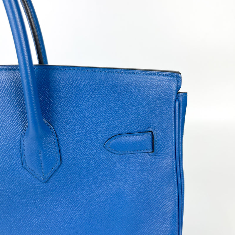 Birkin 35 in Blue Chourchevel Leather