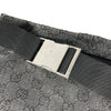 Black GG Monogram Print Belt Fanny Pack Bum Bag