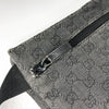 Black GG Monogram Print Belt Fanny Pack Bum Bag