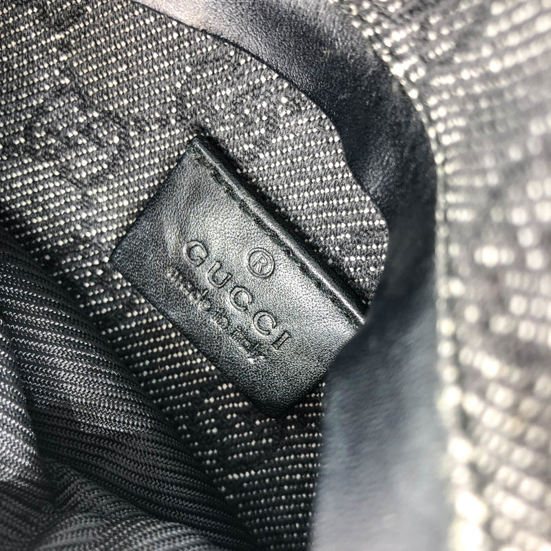 Black GG Monogram Print Belt Fanny Pack Bum Bag