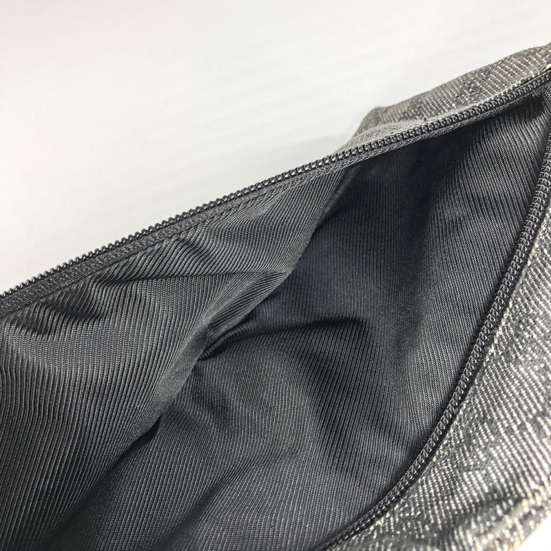 Black GG Monogram Print Belt Fanny Pack Bum Bag