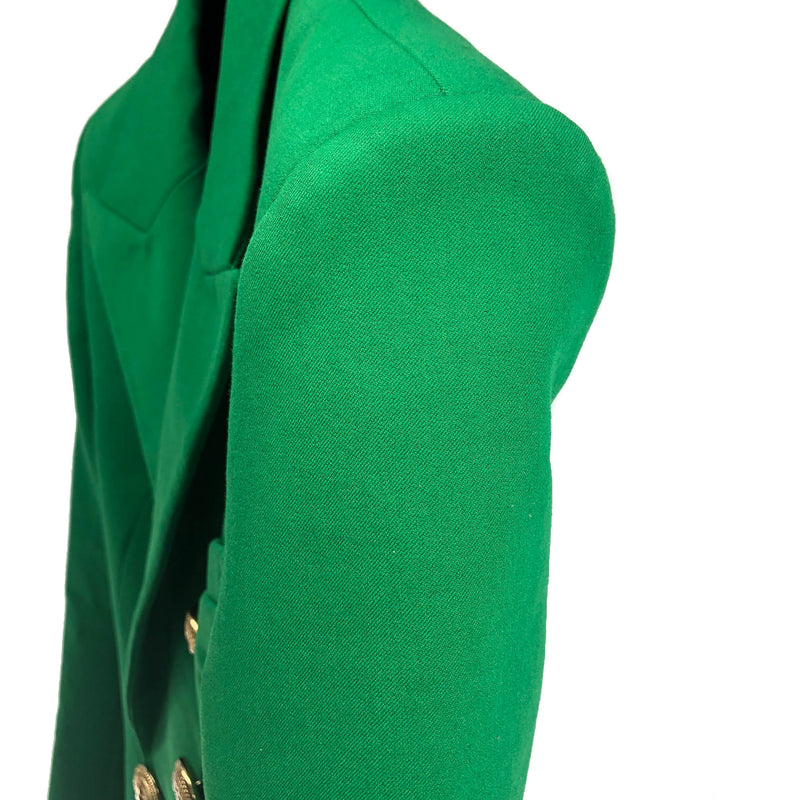 Emerald Green Blazer with Gold