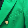 Emerald Green Blazer with Gold