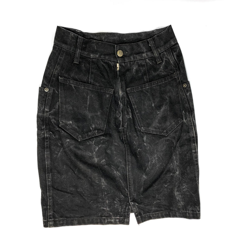 Vintage Skirt with Zucca Monogram on Pocket