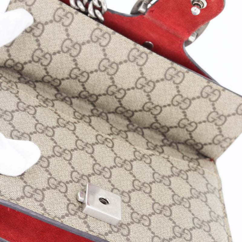 Dionysus GG Mini Shoulder Bag with Red Detail