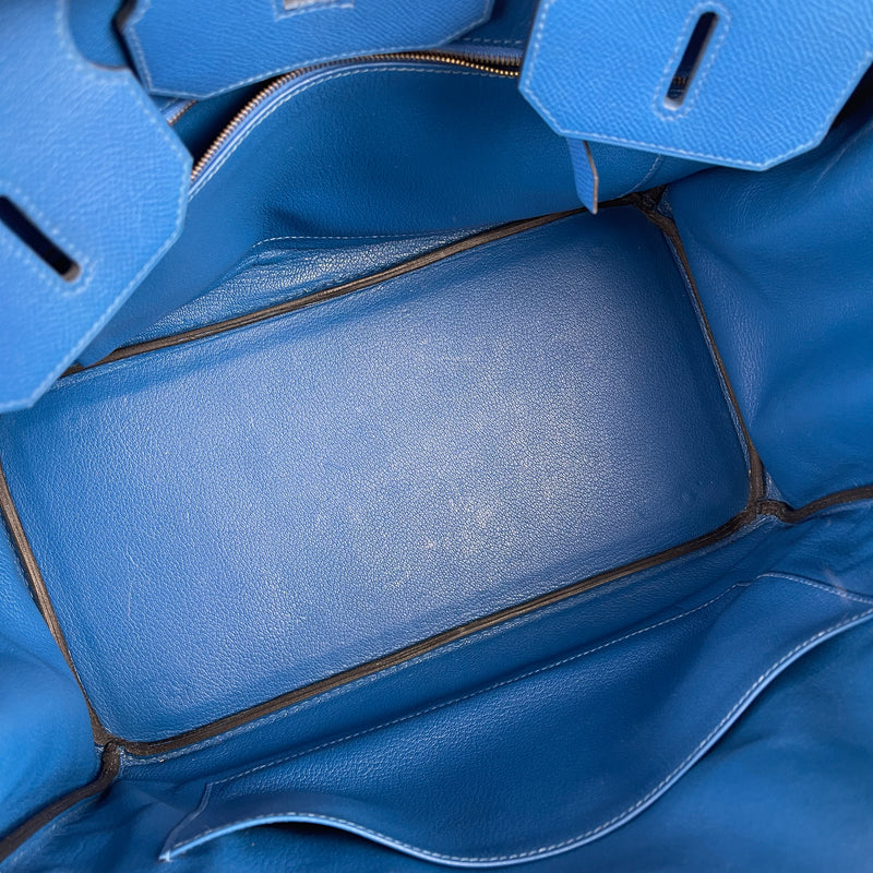Birkin 35 in Blue Chourchevel Leather