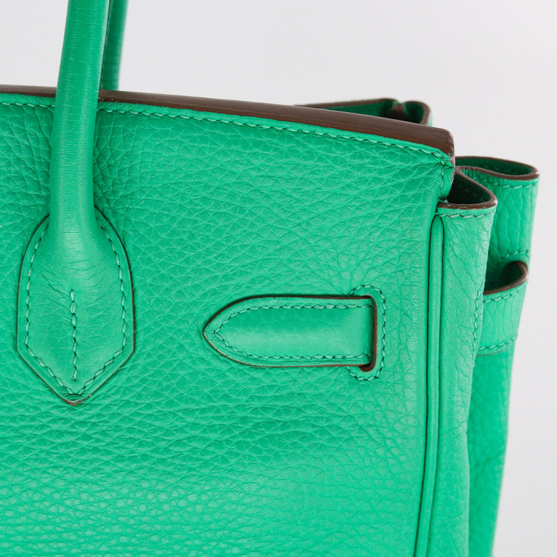Birkin 30 Menthe Clemence GHW