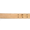 Silver Logo ''Moschino" Embellished Leather Belt in Beige