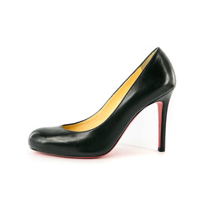 Simple Calf Leather 80 Pump, Black