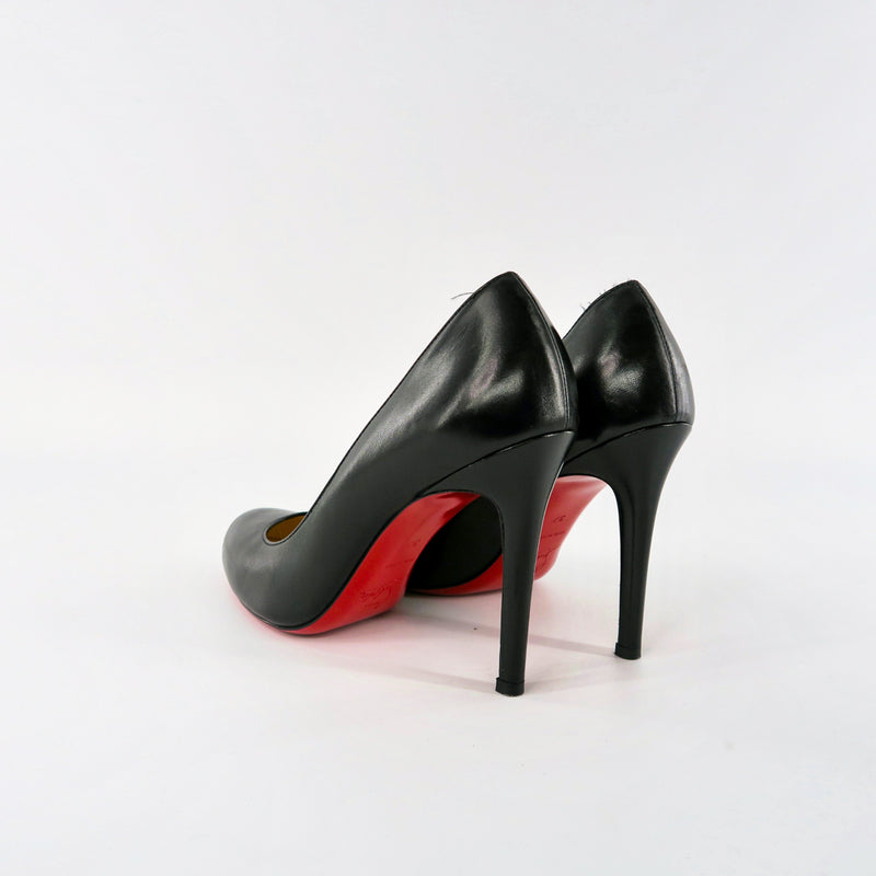 Simple Calf Leather 80 Pump, Black