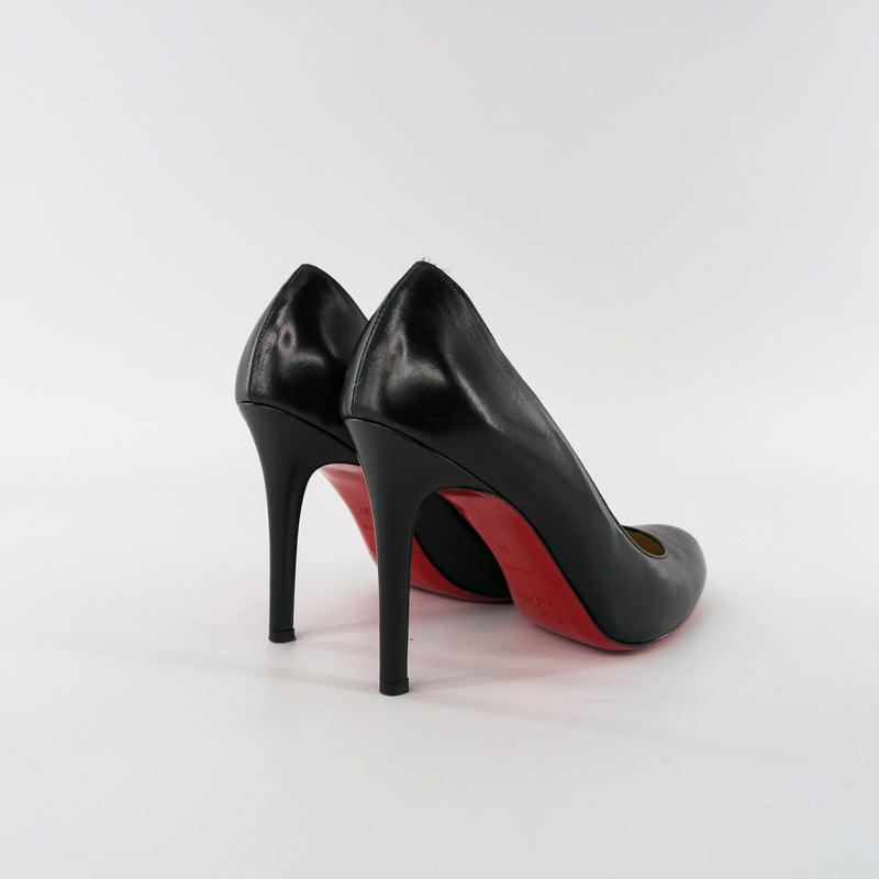 Simple Calf Leather 80 Pump, Black