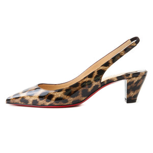 Karelli Leopard Print slingback 44mm