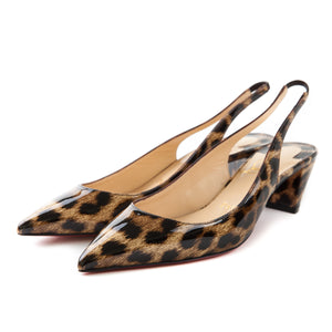 Karelli Leopard Print slingback 44mm