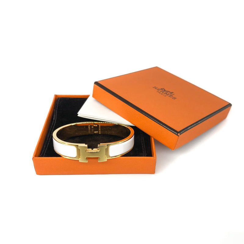 Hermes Enamel Bracelet Extra Wide PM Size 65 – Sophie Jane