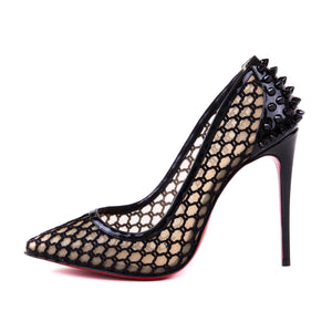 Guni Spiked Perforated 100 Pumps Black