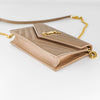 Envelope Chain Wallet in Light Taupe