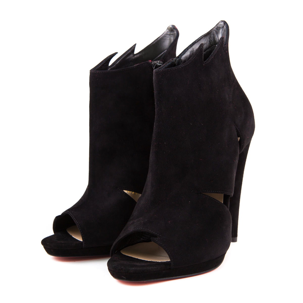 CHRISTIAN LOUBOUTIN Belfeconica 120 Veau Velours Bootie 37