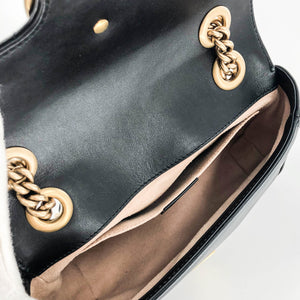 GG Marmont Black Mini Matelassé Shoulder Bag