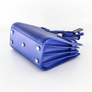 Nano Sac De Jour in Smooth Blue Leather