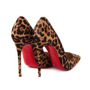So Kate Leopard Print Pony Hair Pumps