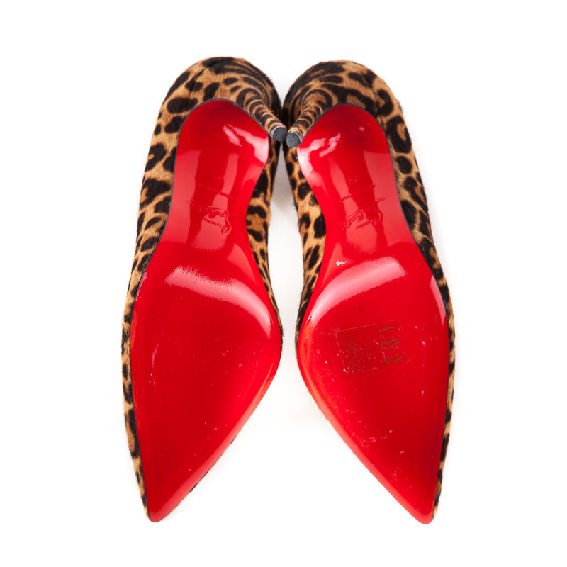 So Kate Leopard Print Pony Hair Pumps