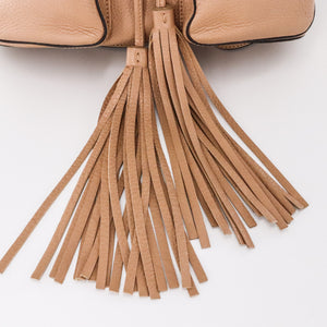 Vintage Tassel Backpack with Bamboo Handle